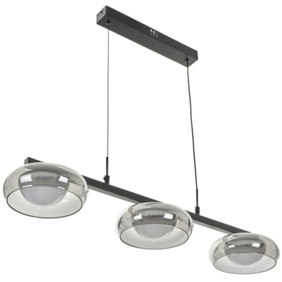 Модерен LED полилей с черен метален корпус и Smart Control – 55W