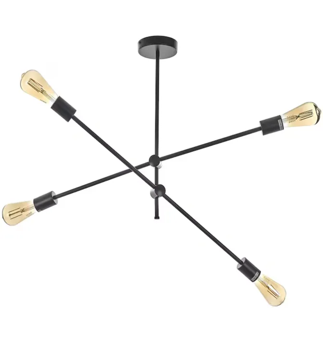 Полилей черен метал винтидж 4 тела