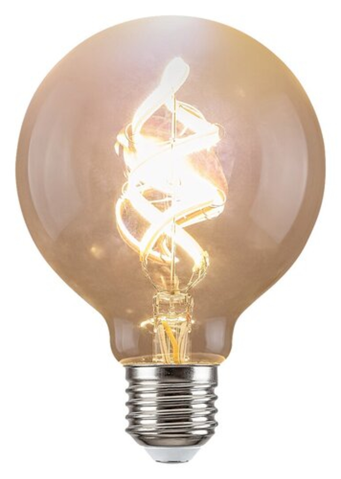 Смарт LED филаментна крушка G95 – E27, 4W, 2700K, RGB, Wi-Fi, димируема