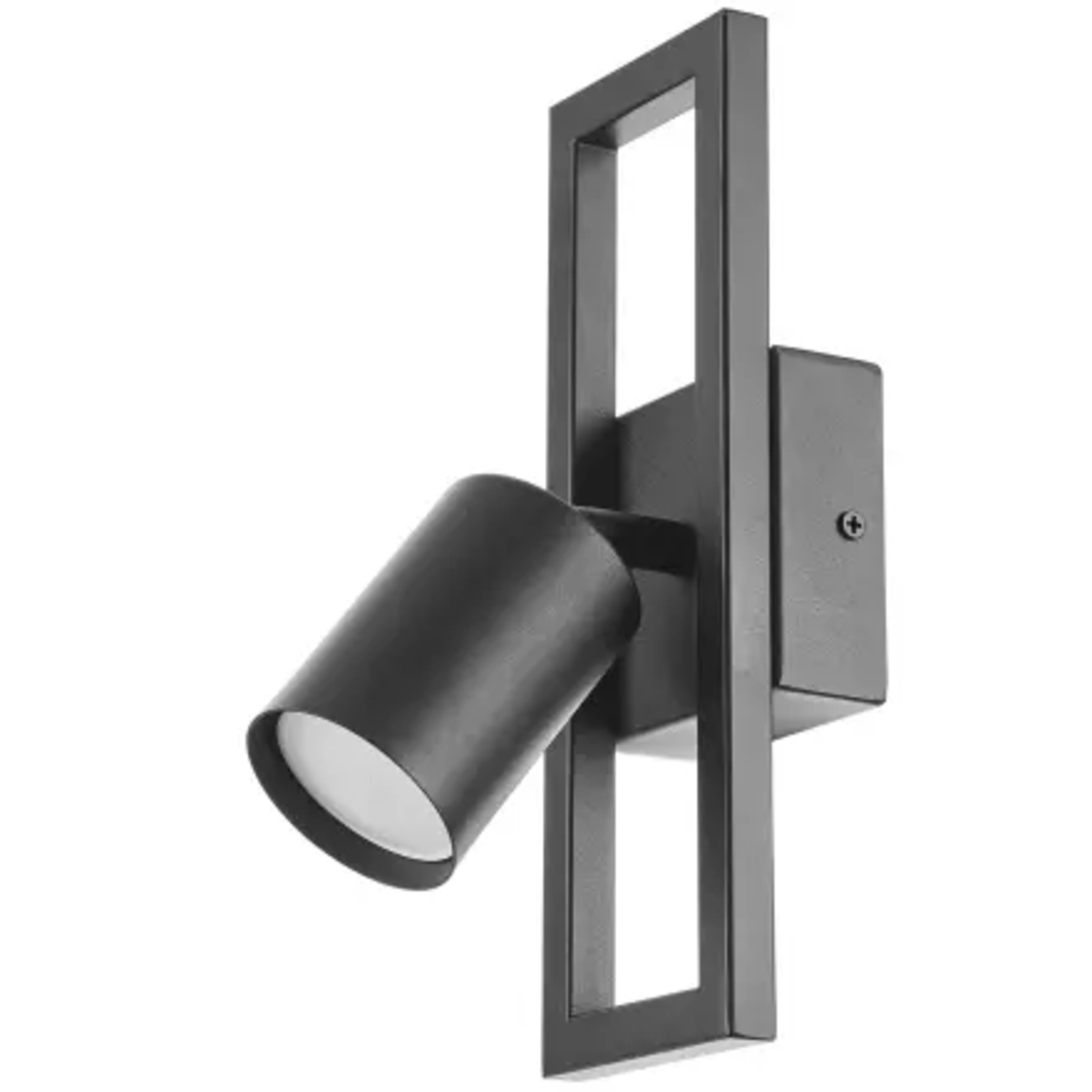 Спот черен, метал, 1×GU10, модерен стил, подвижни рамена
