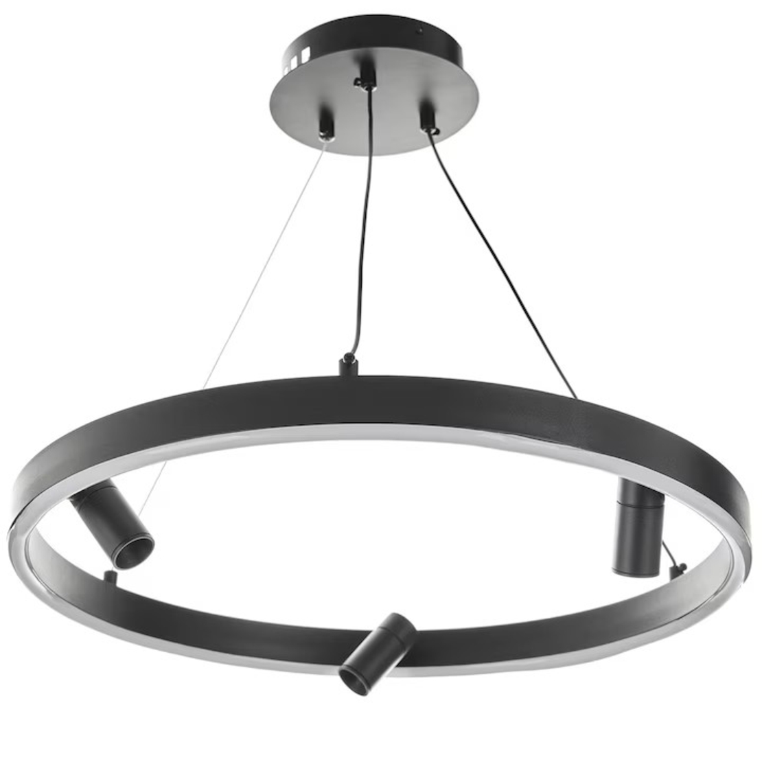 LED висящ полилей 71W със смарт управление, черен,7100lm, 3000-6000k,