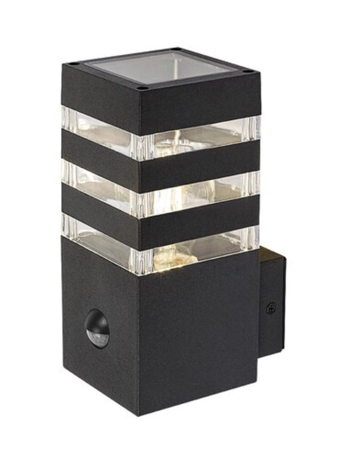 Умен външен аплик Ankara E27 със сензор за движение – антрацитен дизайн и IP44 защита