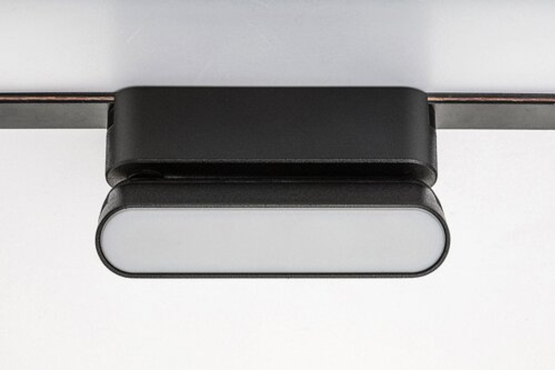 LED релсово осветление – 6W, топло бяло 3000K, черен алуминий