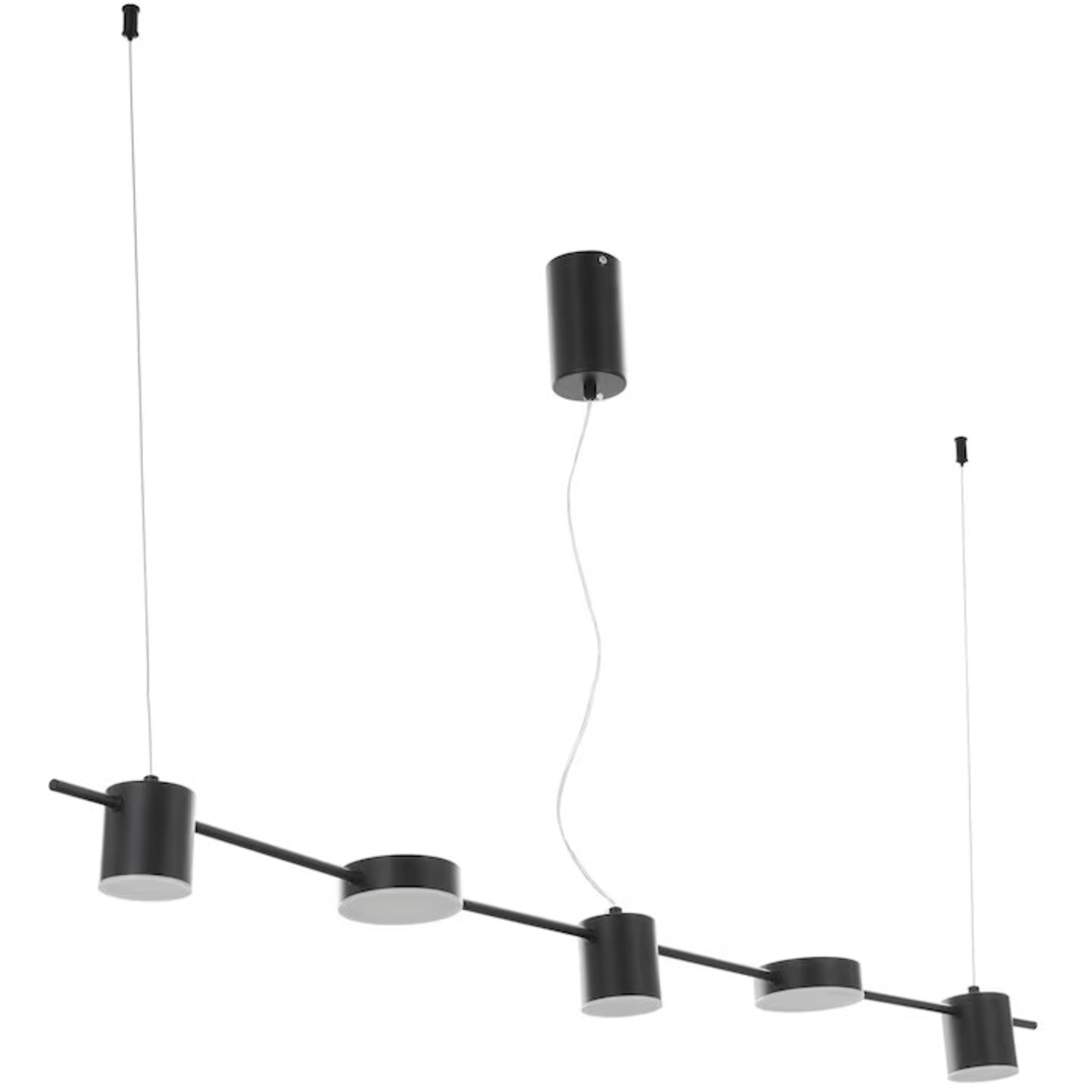 LED полилей „Black Rings XL“ – модерен дизайн с дистанционно управление