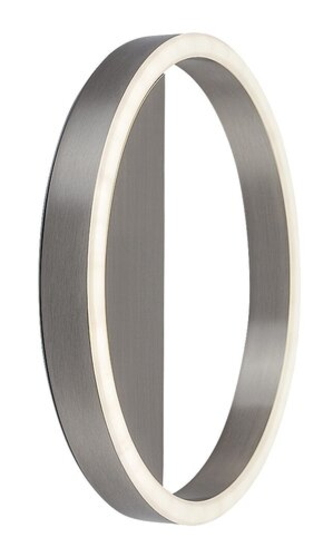 Модерен LED стенен аплик 15W с естествено бяла светлина – драскан хром