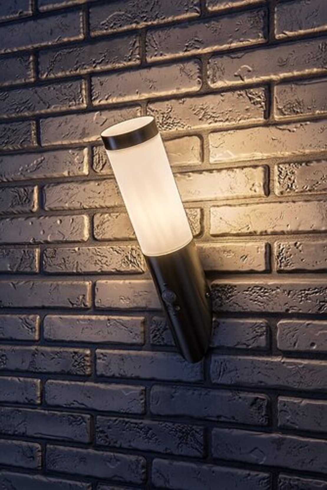 Модерен външен аплик Inox Torch E27 със сензор за движение – стилно фасадно осветление с IP44 защита