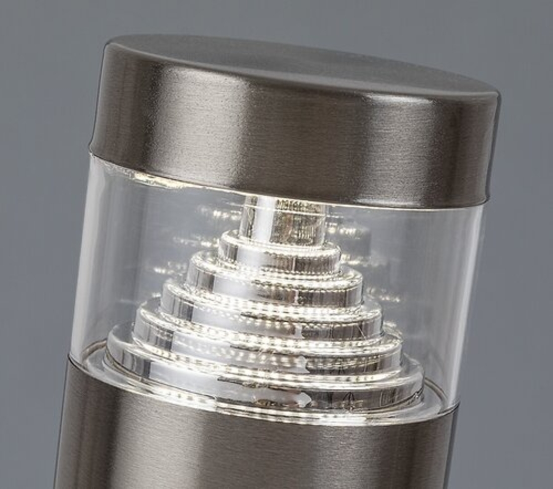 Модерен външен стълб Lisbon LED 7W – елегантно градинско осветление от неръждаема стомана, IP54