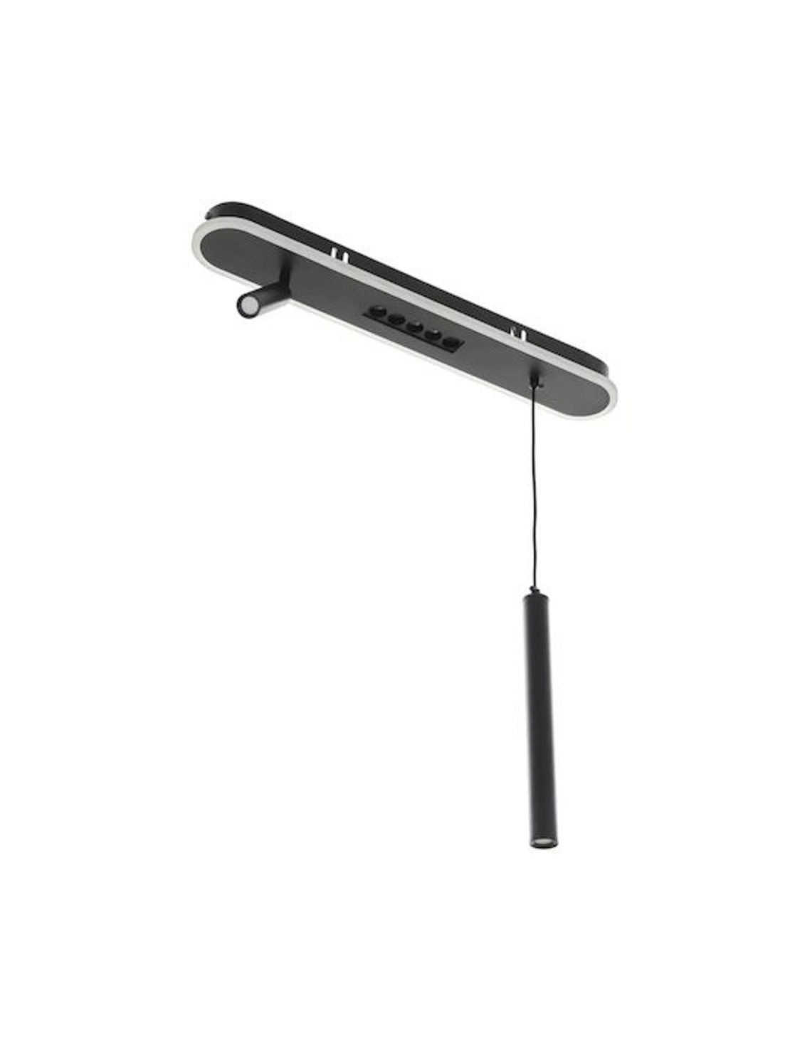 Smart LED полилей 47W – елегантен черен дизайн и регулируема височина