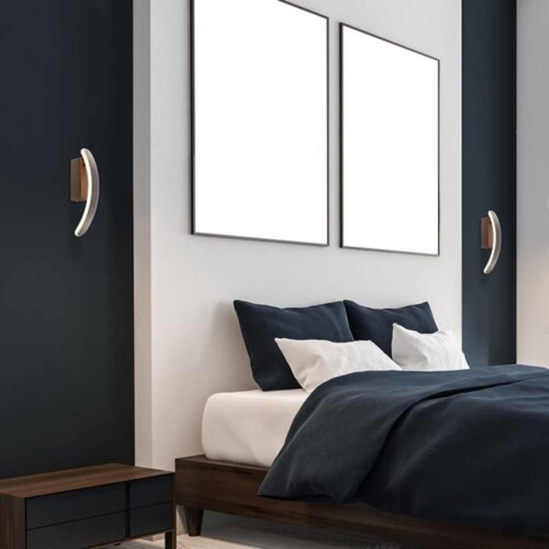 Модерен LED стенен аплик 12W с топло бяла светлина – 3000K