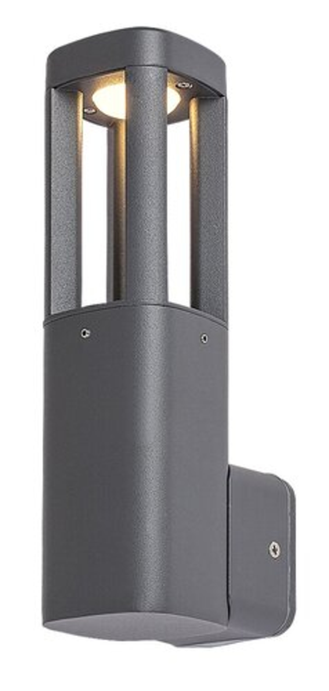 Модерна външна стенна LED лампа – 7W, 3000K, IP54, антрацит