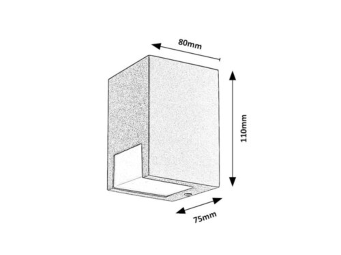 Модерен външен фасаден аплик Cernon за GU10 крушка