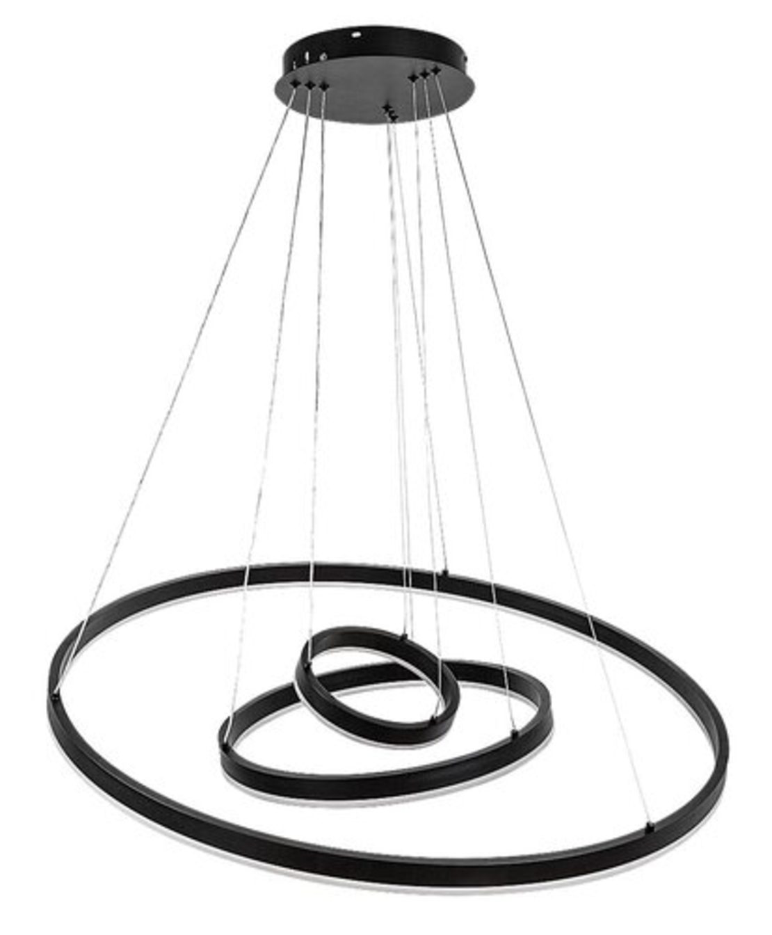 Модерен LED полилей Isaure – 100W, CCT 3000K–6500K, димируем, с дистанционно