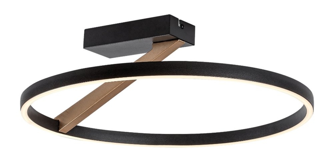 Модерен LED плафон черен/златен, 24W3000K
