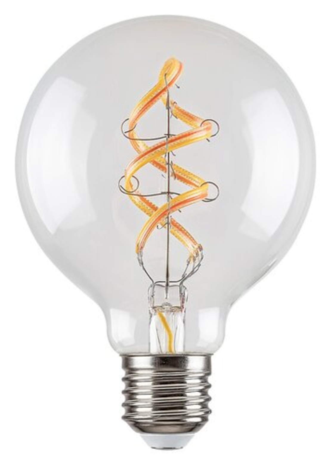 Смарт LED филаментна крушка G95 – E27, 4W, 2700K, RGB, Wi-Fi, димируема