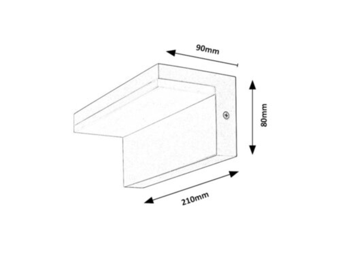 Модерен бял LED аплик Zaragoza 10W – стилно външно осветление с естествена светлина