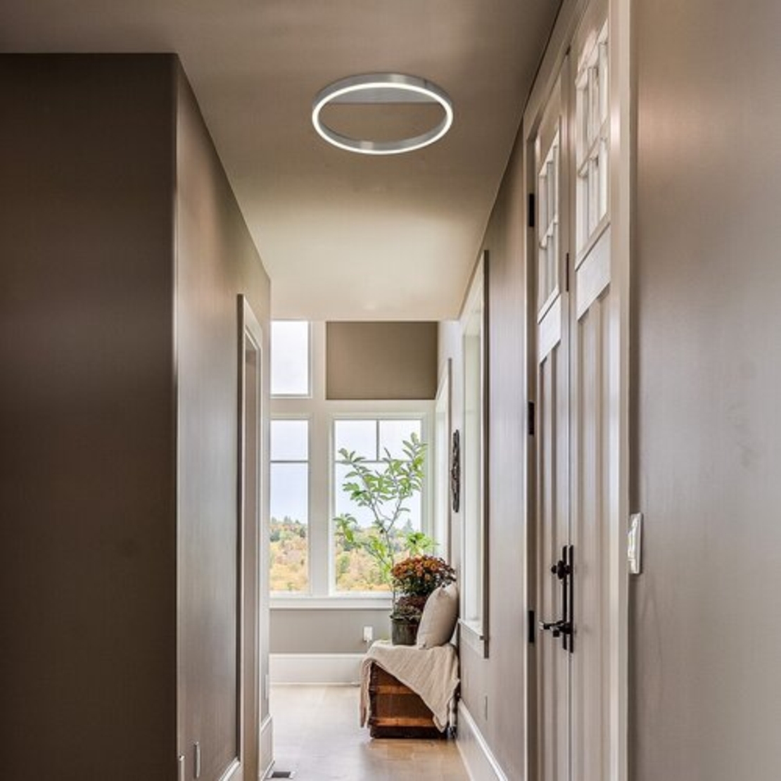 LED Плафон 20W, D40cm, хтом, 4000K