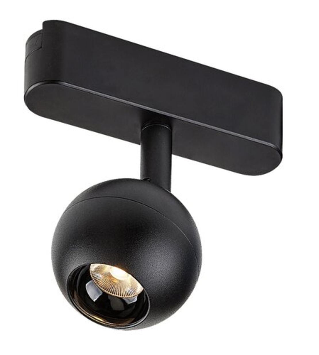 Модерен LED релсов спот – 5W топло бяло 3000K, стилен черен алуминий