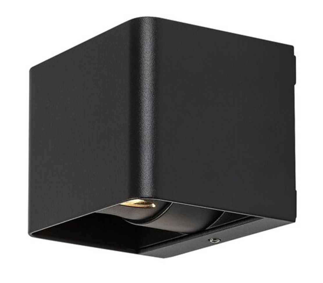 Компактен LED фасаден аплик Hallstatt 10W – стилен антрацит и топла светлина