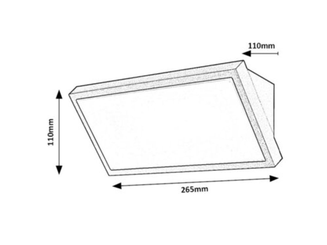 Външен LED аплик Rapla 2 18W – мощно осветление с регулируема светлина