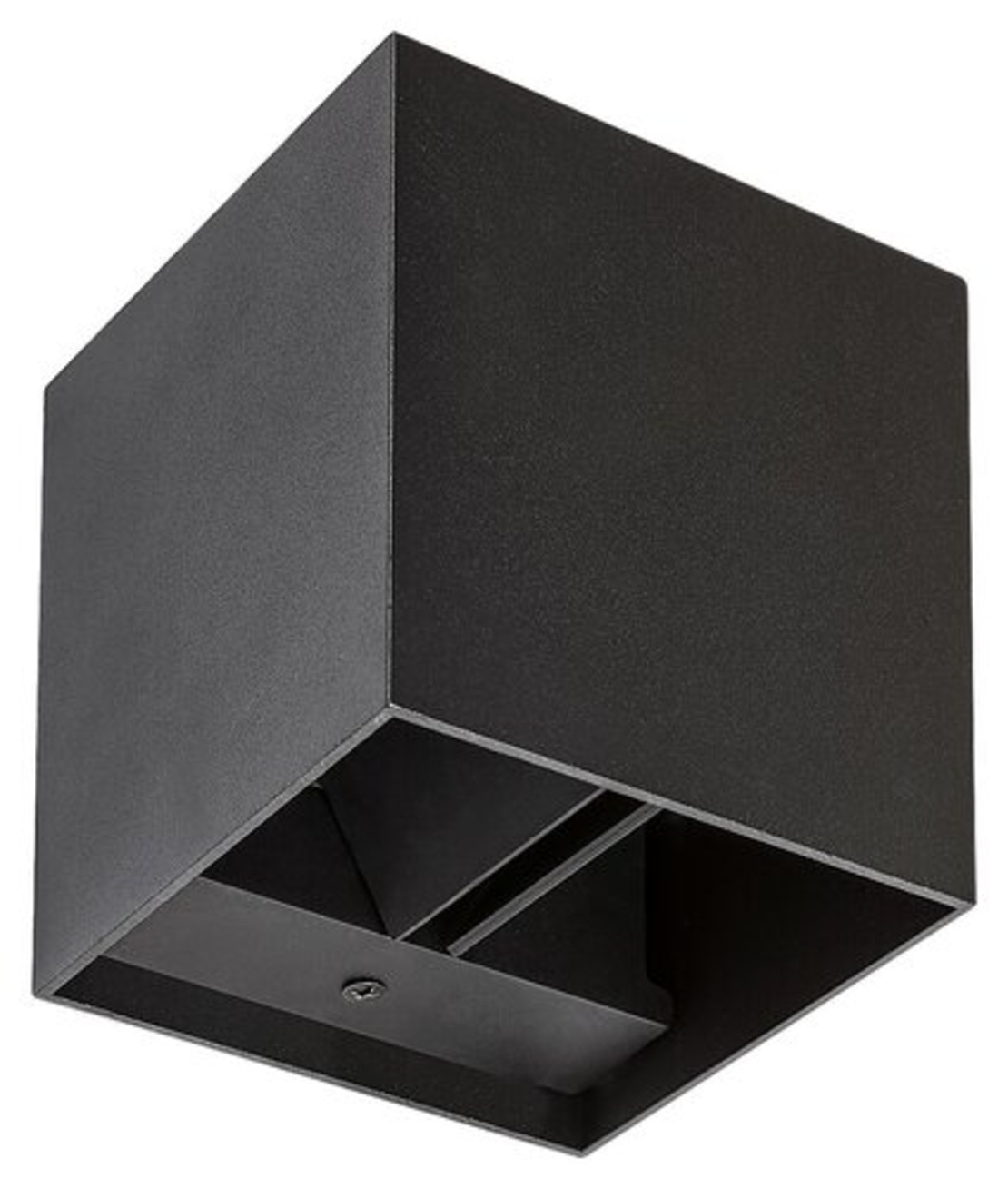 Модерен кубичен аплик Solin в матово черно – стилно фасадно осветление G9