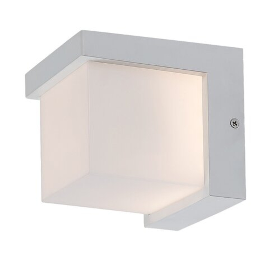 Модерен бял LED аплик Andelle 10W – стилно външно осветление с топла светлина