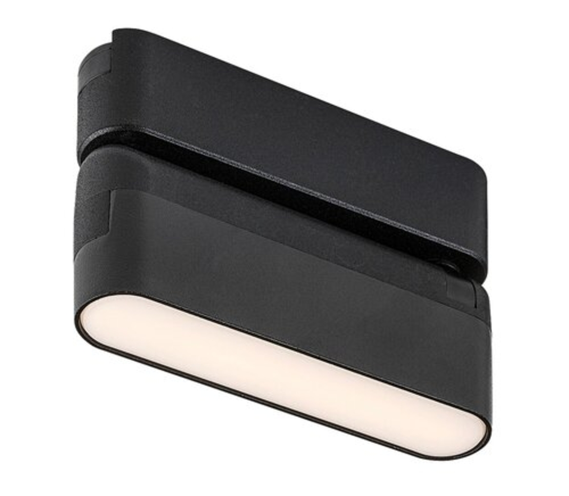 Смарт LED релсово осветление – 4W, регулируема цветна температура 2700–5500K, Wi-Fi, черен алуминий