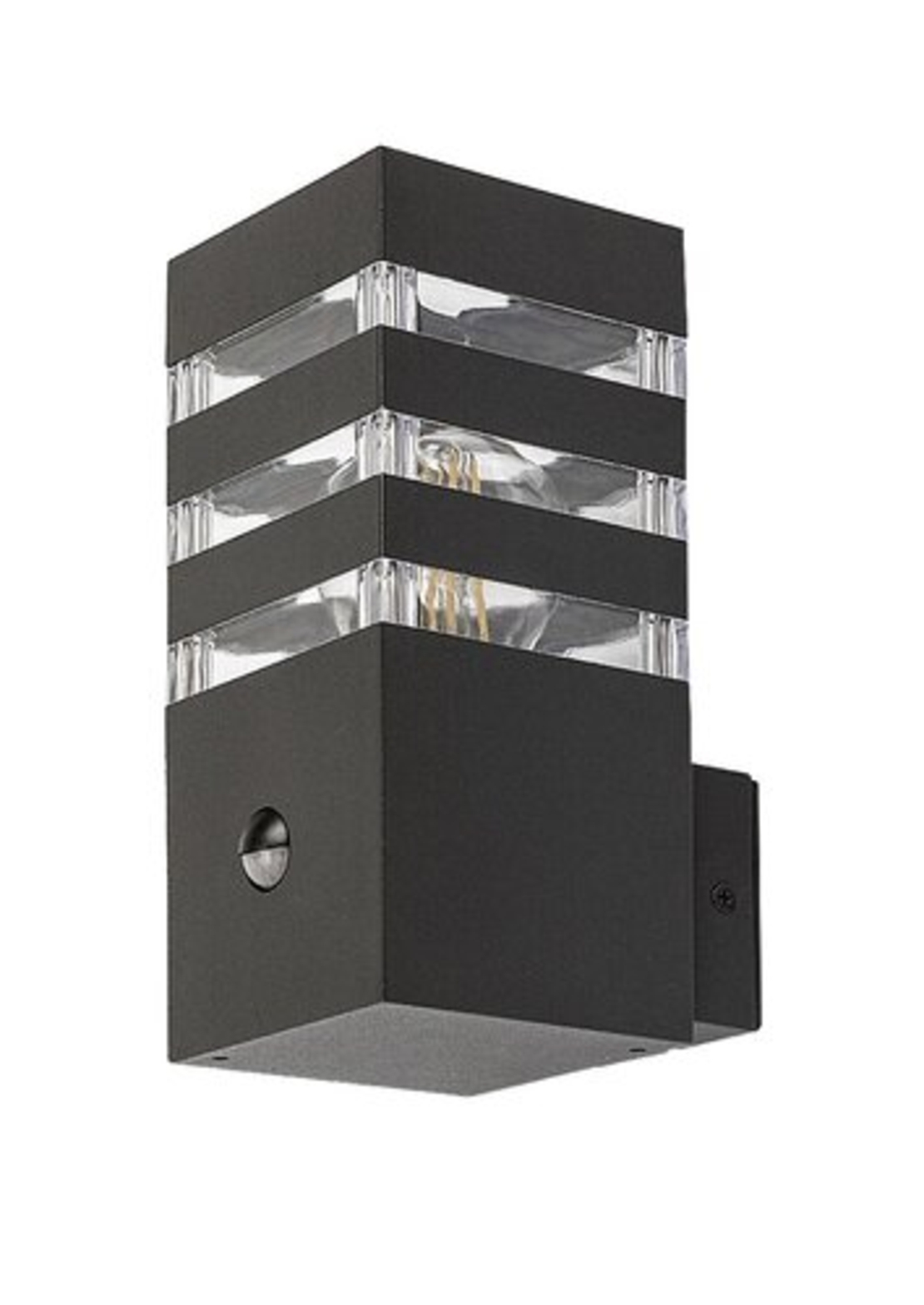 Умен външен аплик Ankara E27 със сензор за движение – антрацитен дизайн и IP44 защита