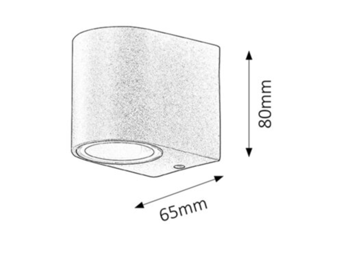 Външен аплик Chile в черен цвят – елегантен минимализъм и насочено осветление
