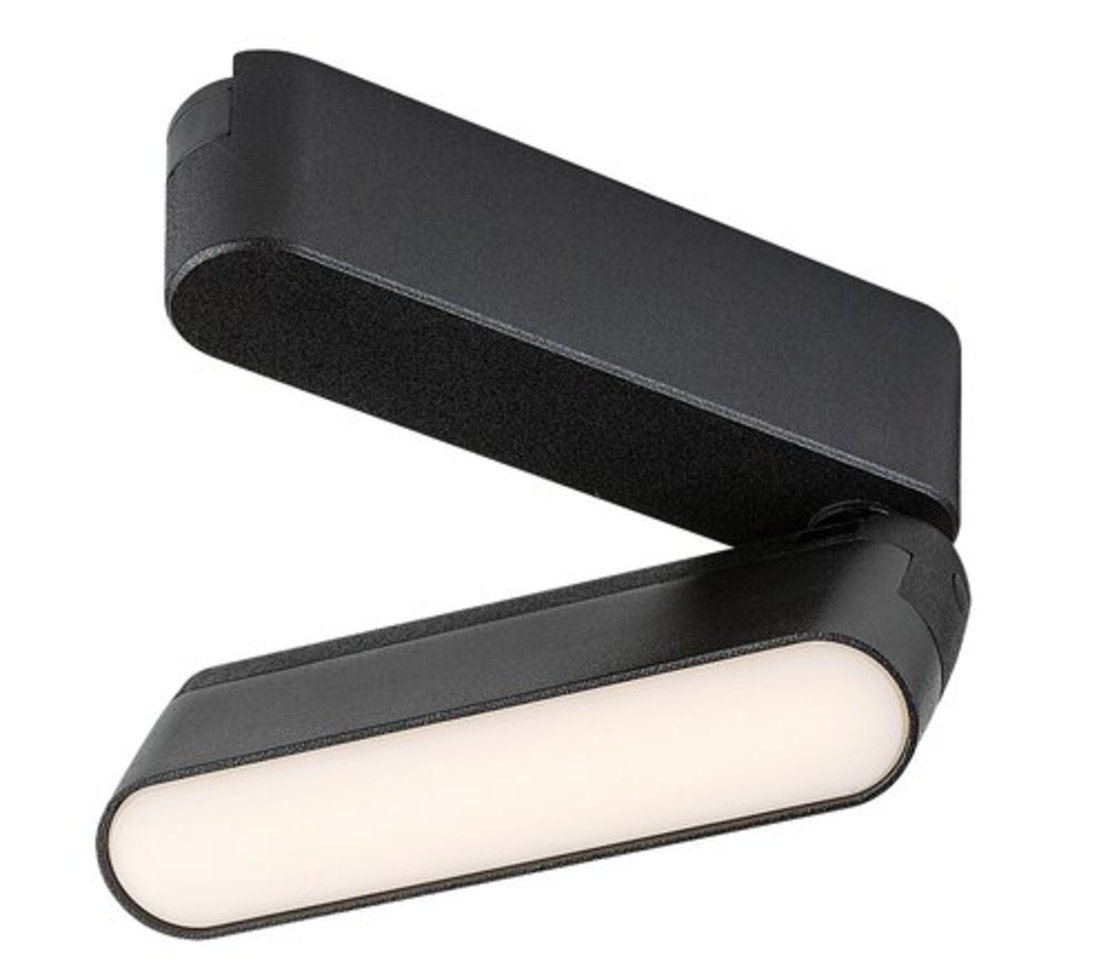 Смарт LED релсово осветление – 4W, регулируема цветна температура 2700–5500K, Wi-Fi, черен алуминий