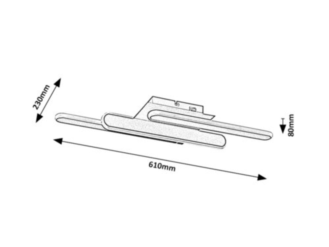 Модерен LED  плафон 18W с регулируема цветна температура – черен
