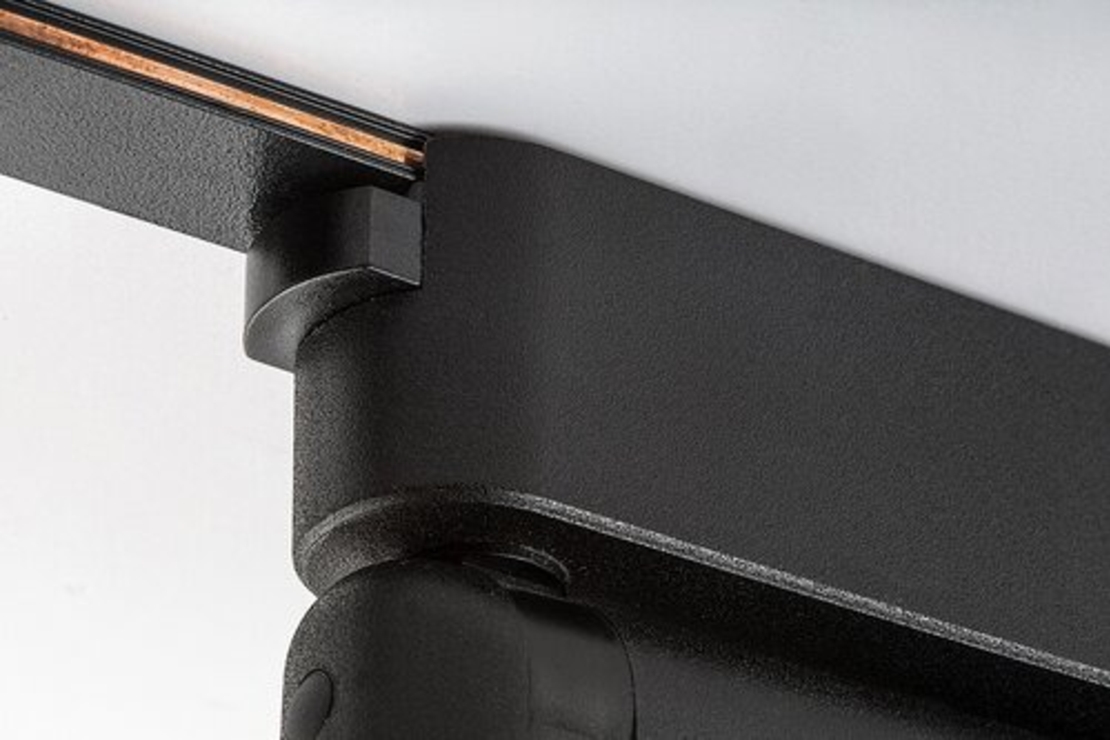 Смарт LED релсово осветление – 4W, регулируема цветна температура 2700–5500K, Wi-Fi, черен алуминий