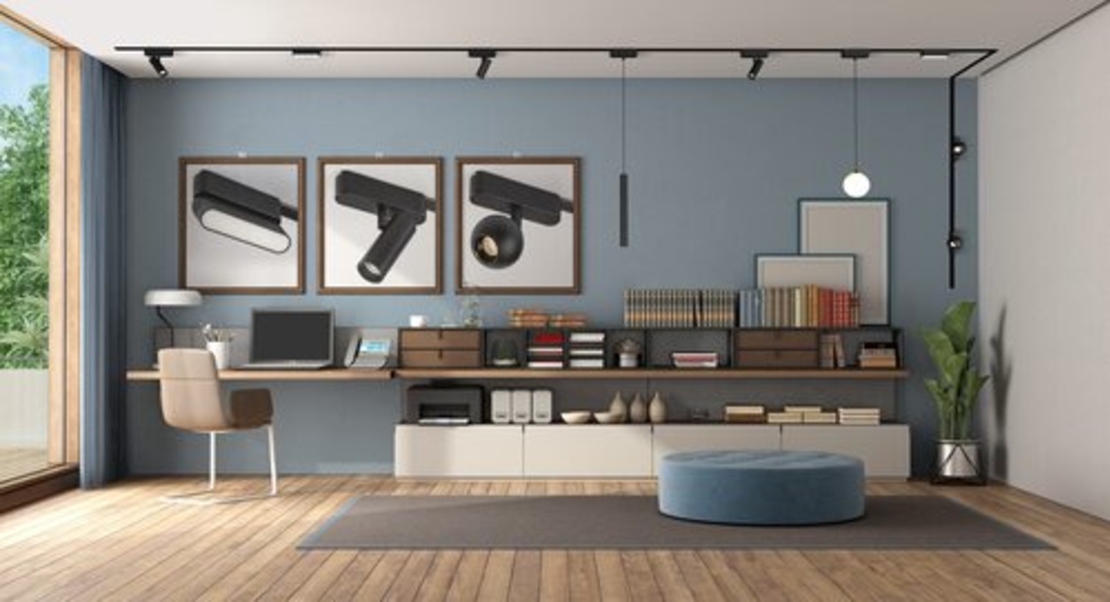 LED релсово осветление – 12W, естествено бяло 4000K, черен алуминий