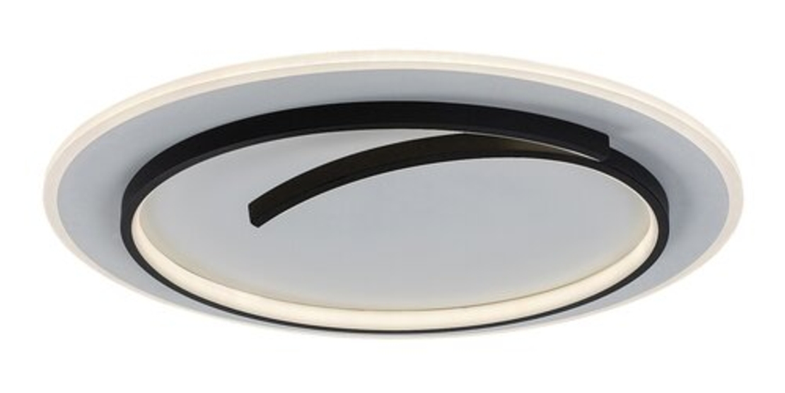 Модерен LED плафон 40W – черен, естествена светлина 4000K