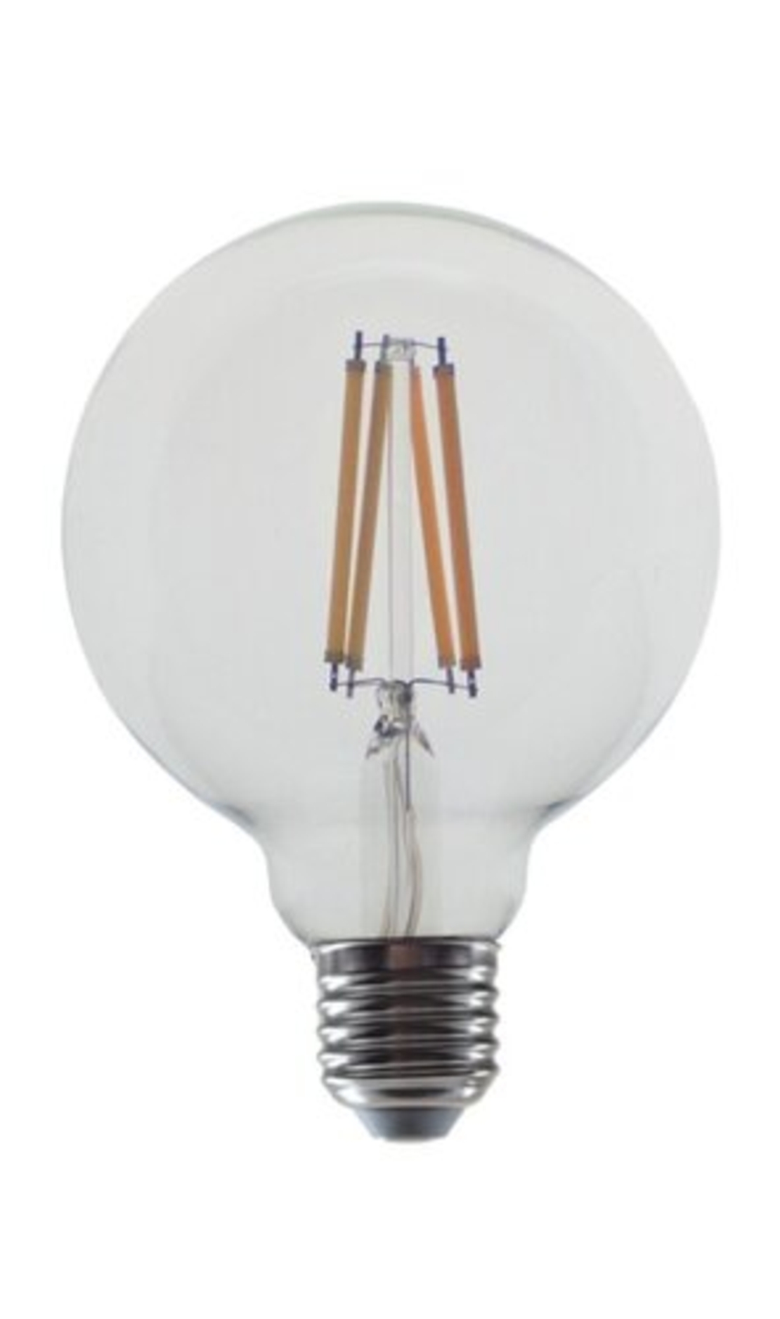 LED филаментна крушка G95 – E27, 12W, 4000K, димируема