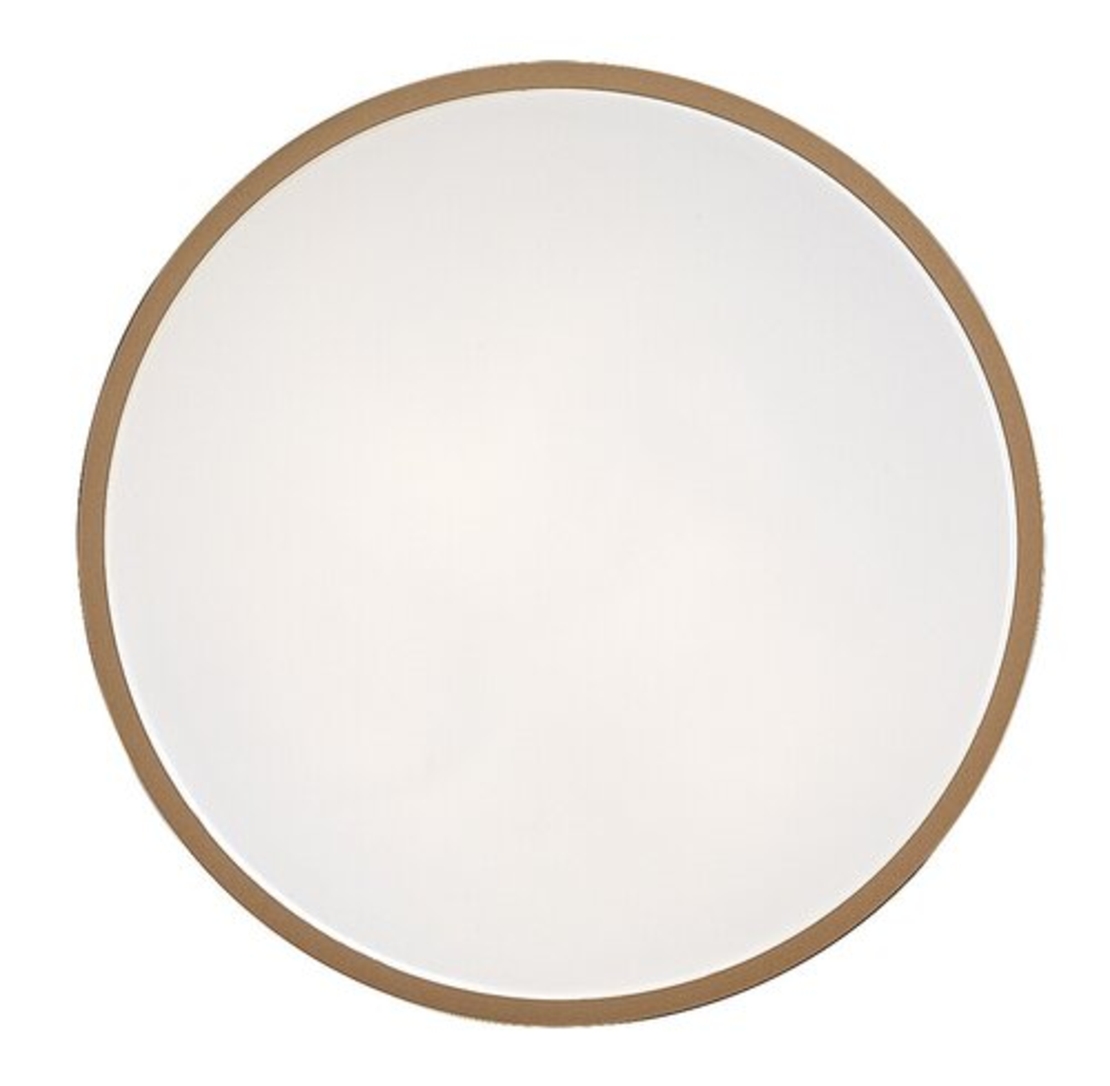 LED осветително тяло за баня 18W, IP44, Ø340 мм, златен корпус