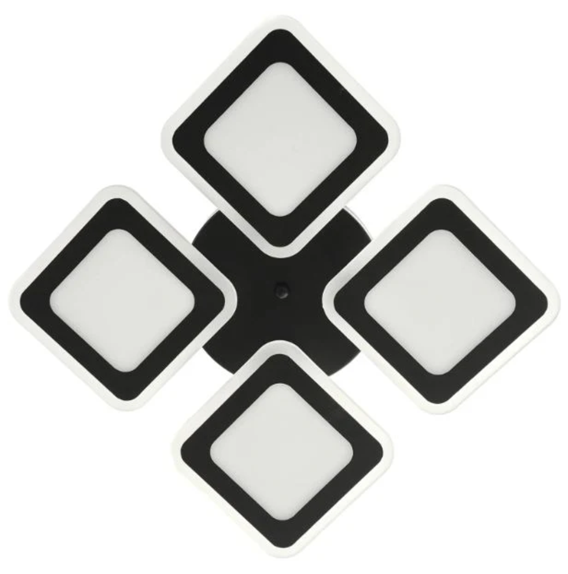 Модерен LED полилей със smart управление в черен цвят