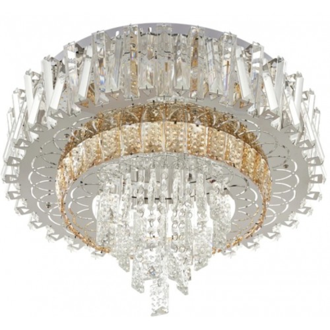 LED полилей 50W,хром, метал и кристал, RGB, дистанционно управление