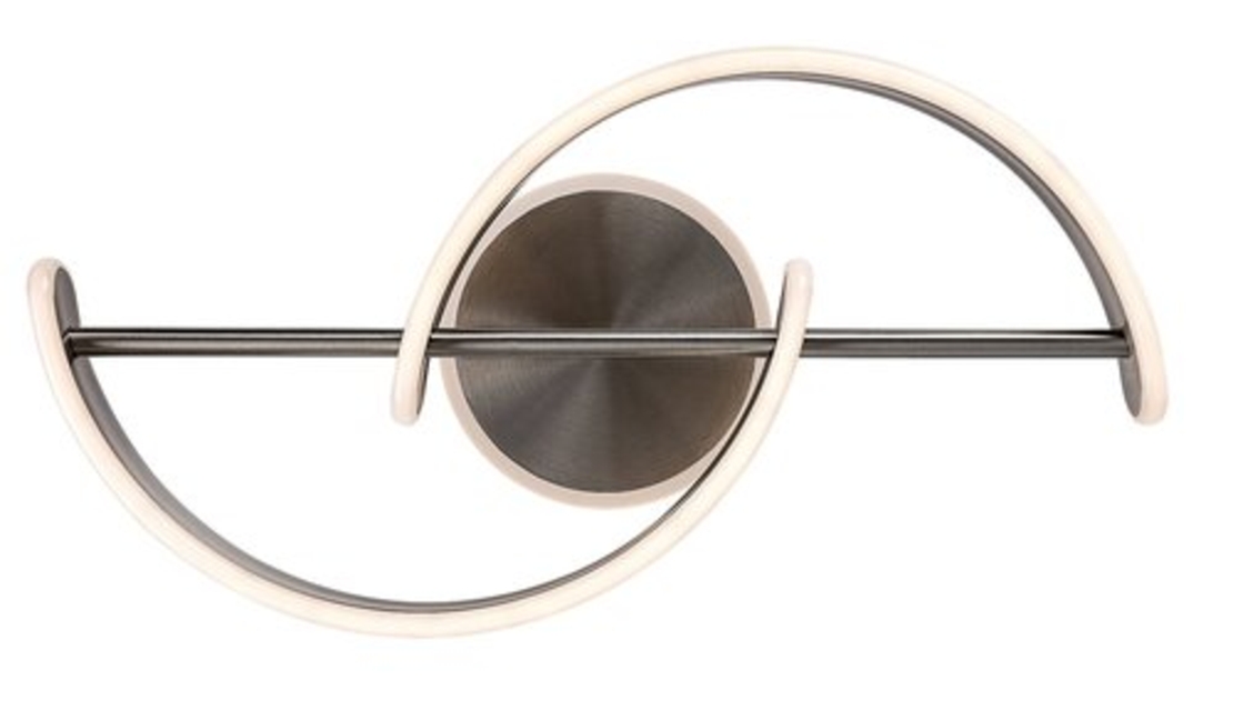 Модерен LED таванен плафон 30W с топло бяла светлина – атенен хром