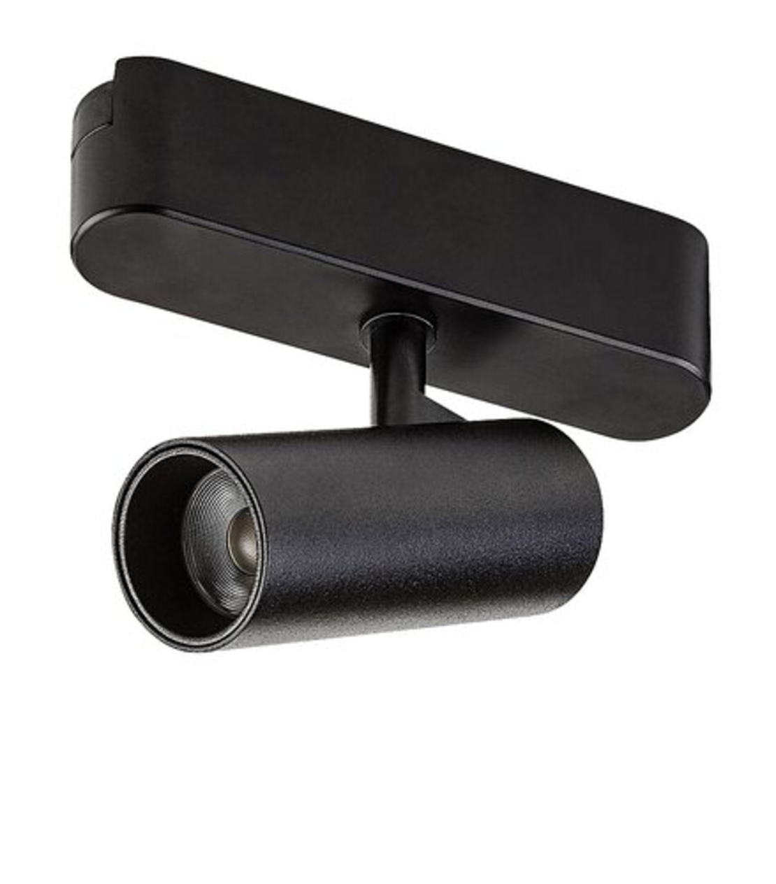 Модерен LED спот за релсово осветление – 6W, естествено бяло 4000K, черен алуминий