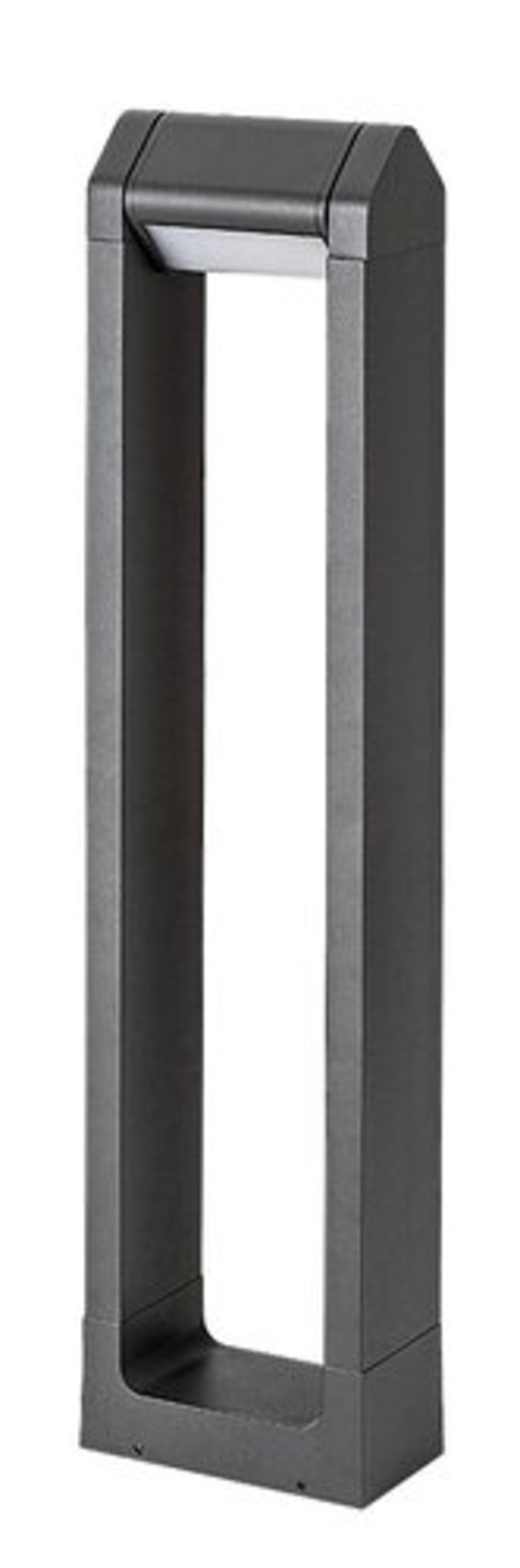 Модерен външен градински LED стълб Medna 8W с топло бяла светлина