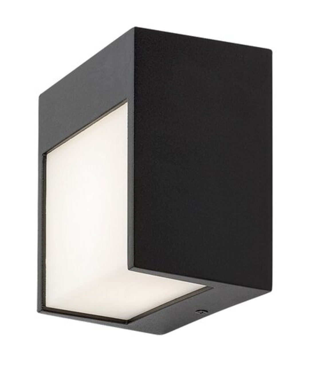 Модерен черен LED аплик Balimo 12W – елегантно фасадно осветление с естествена светлина