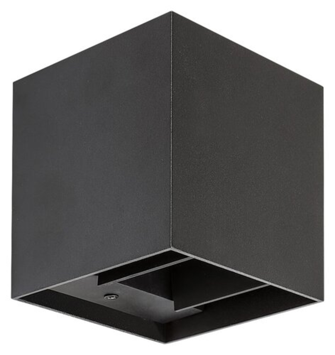 Модерен кубичен аплик Solin в матово черно – стилно фасадно осветление G9