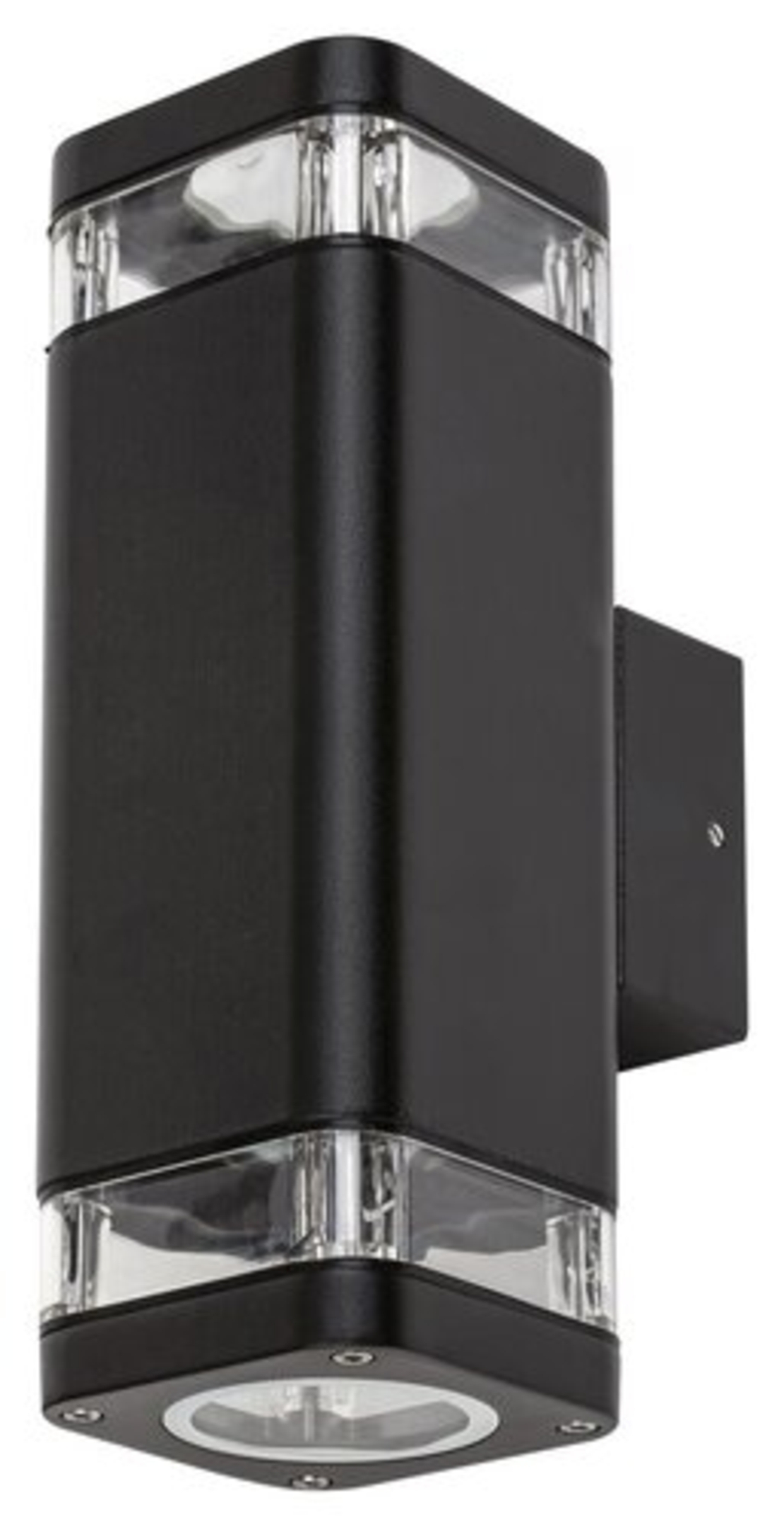 Модерен външен аплик Sintra двупосочен в мат-черно с GU10 крушка– IP44 защита