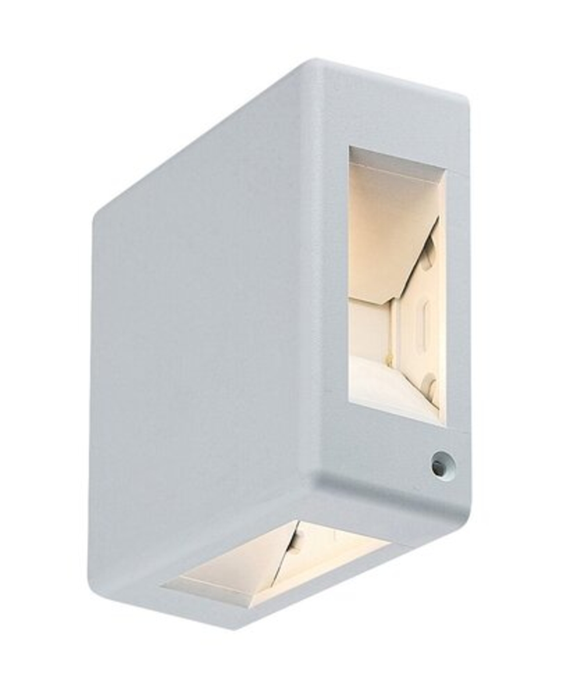 Елегантен квадратен LED аплик Lippa в бяло – стилно фасадно осветление 6W