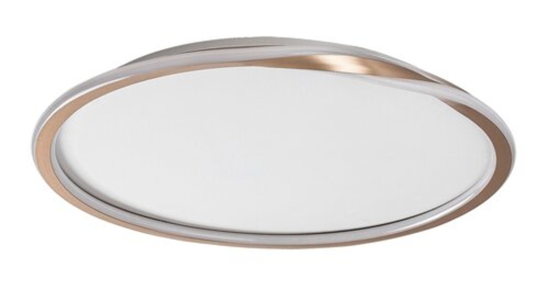 Модерен LED плафон 40W – златен топла светлина 3000K