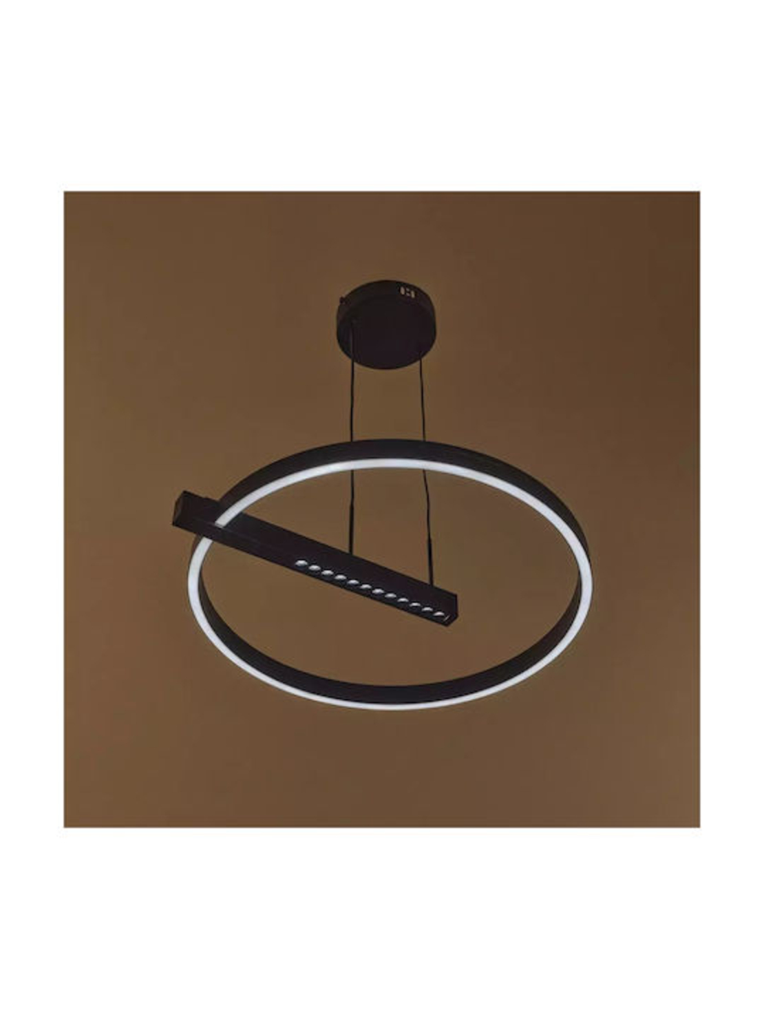 Модерен LED полилей 39W – черен стил и интелигентно управление