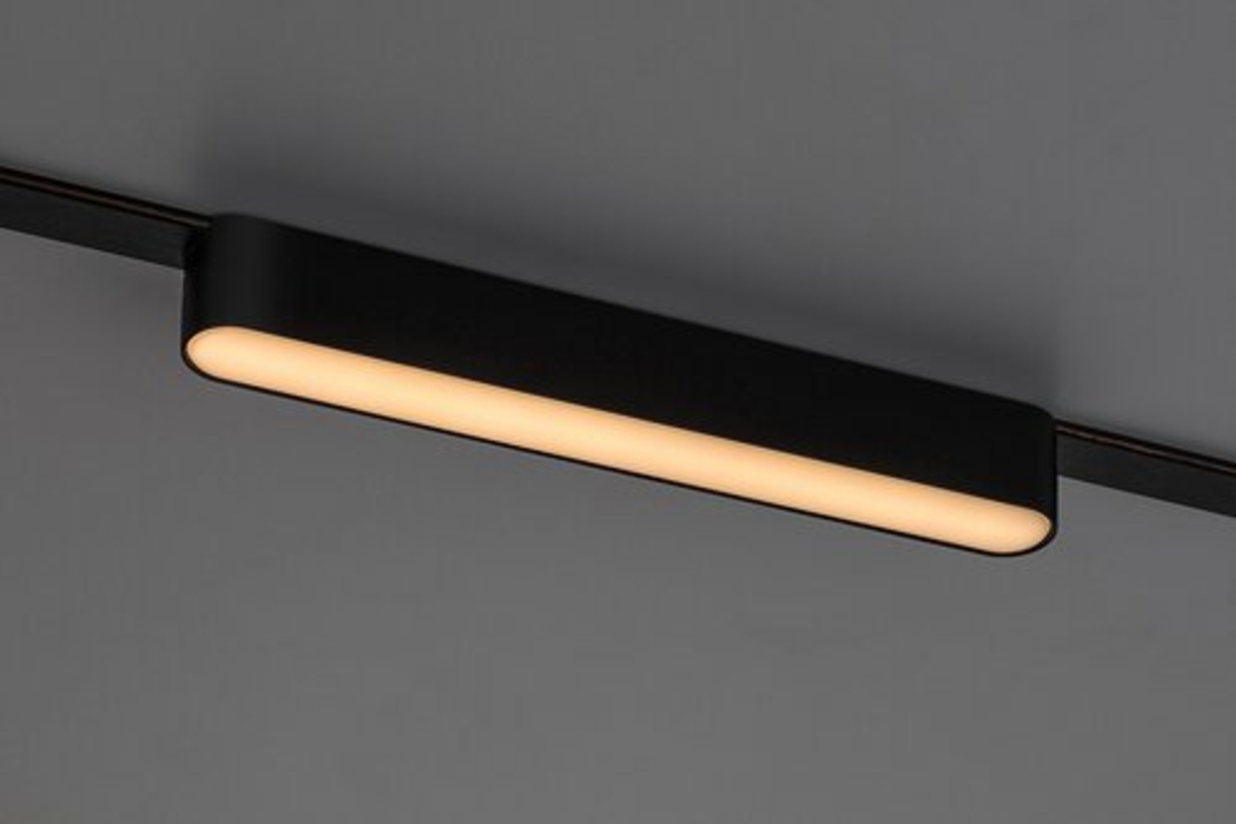 LED релсово осветление – 12W, топло бяло 3000K, черен