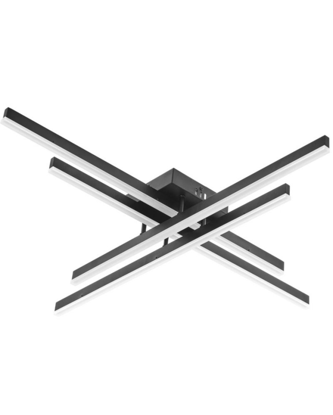 Smart LED таванен плафон 112W – елегантен черен дизайн и мощна светлина