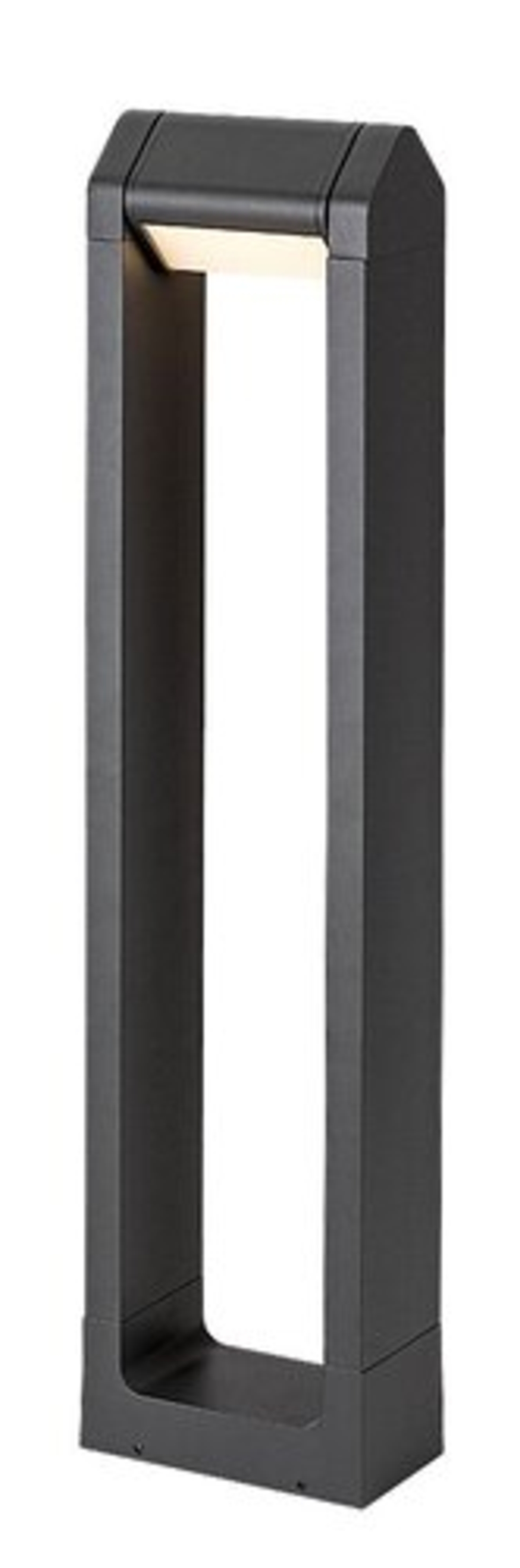 Модерен външен градински LED стълб Medna 8W с топло бяла светлина