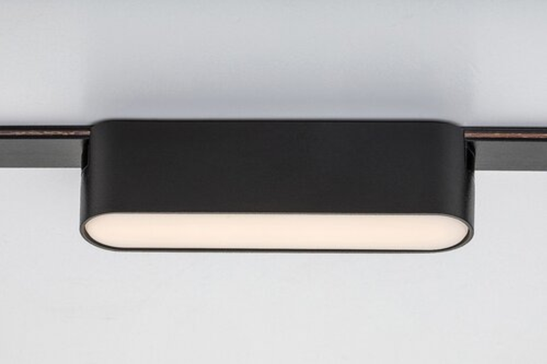 Модерно LED релсово осветление – 6W, топло бяло, черен алуминий